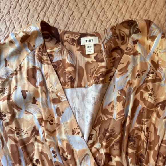 NWOT Anthropologie Tiny Valentina Long-Sleeve Printed Surplice Top, XS - Picture 2 of 11